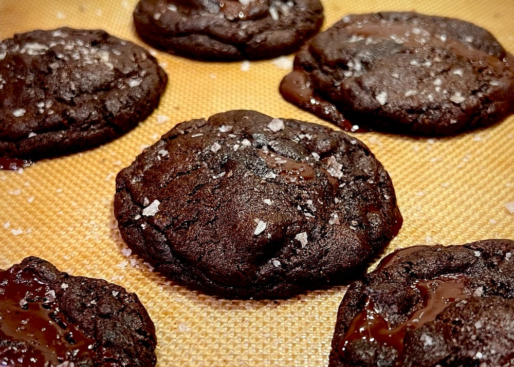Double chocolate chip cookies