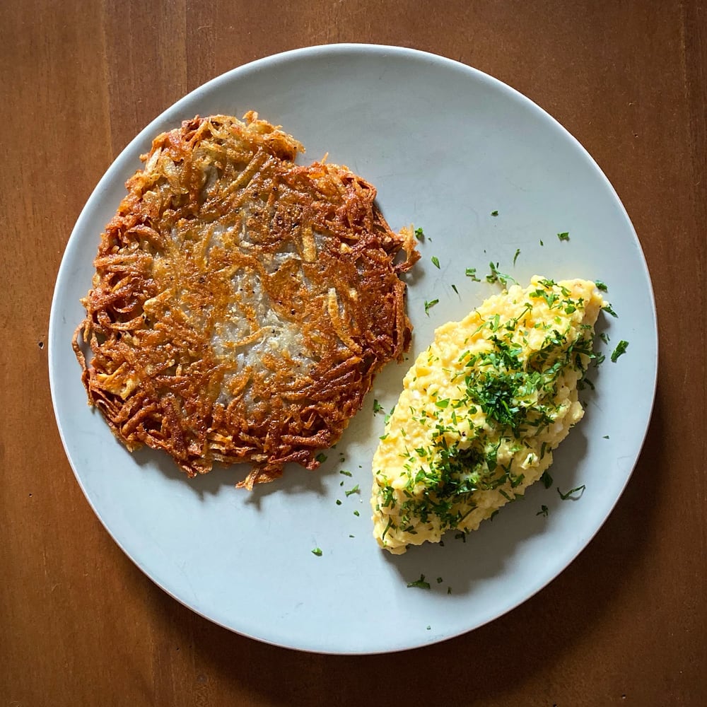 Crispy hashbrowns