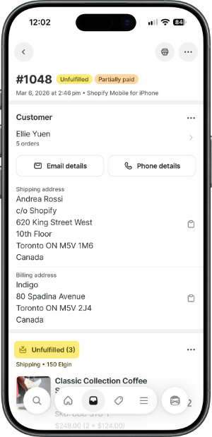 Screenshot of an example detail screen in the app, circa 2026